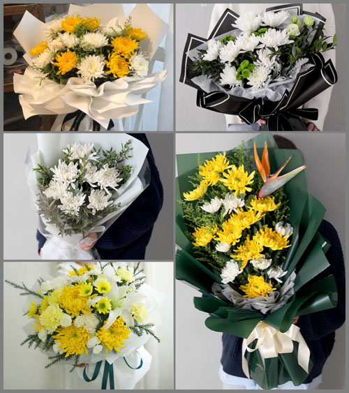 湖北咸宁市赤壁市蒲纺工业园区桂花树社区白事花束代送